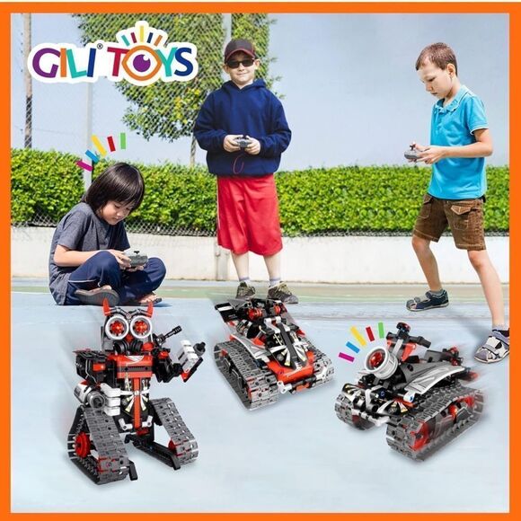 GILI Robot Building Remote Control Gift STEM Building Kit for Boys 8-12 - 3 in 1 - Picture 5 of 11